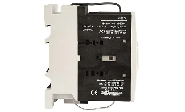 Контактор CNN 70 10, 3P, 65A/(90A по AC-1), 33kW(400VAC), 1NO, Uk=24VDC, Iвтяг=3,8А, Iудерж=0,15А