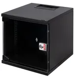 Щит телекоммуникационный 19", 12U, ВxШxГ 595x540x400мм, NETbox SOHO, навесной, дверь стекло, черный