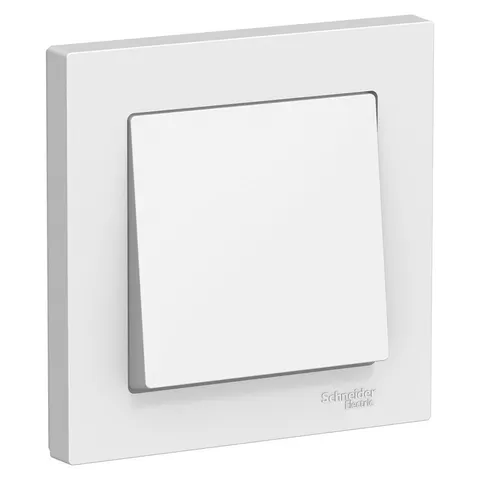 Выключатель Systeme Electric AtlasDesign, 1-клавишный, схема 1, 10АХ, в сборе, белый