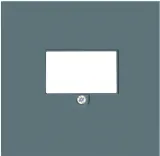 Накладка стандарта TAE для розеток USB, HDMI, аудио, матовый изумруд, серия R98