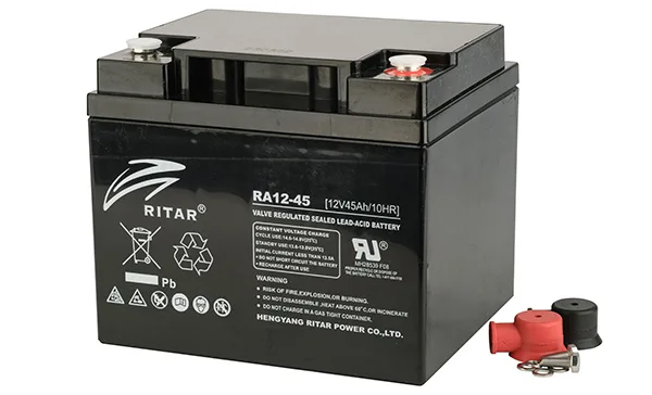 Батарея аккумуляторная Ritar RA12-45, F11(M6), 12V/45Ah, 169x198x166 HxLxW, 12.5kg, 12 лет