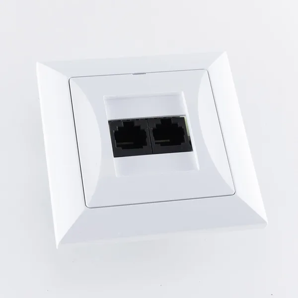 OPAL - Розетка 2xRJ-45 кат.5e, белый
