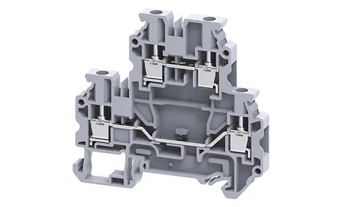 Клемма двухъярусная CYDL4 /6x70,5mm, винтовая, 4 присоед., 4(max 6)mm2, 32A, 800V, серая