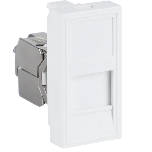 Розетка DEC RJ45 FTP кат.5e, 1мод., бел. (22.5х45мм), серия (тип) DEC