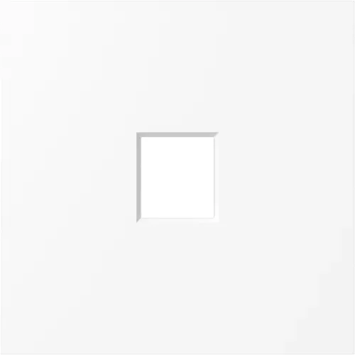 Накладка 1-я для розеток RJ45, TV, SAT, HDMI, глянцевый белый, серия S08