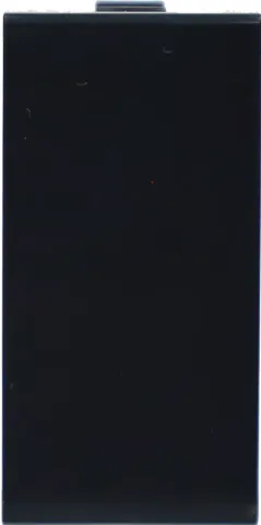 Заглушка 1 мод., черн. (22.5х45мм)