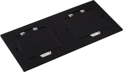 Лючок Surface 4 мод. (2 мод. 45х45 мм.), антрацит, IP44