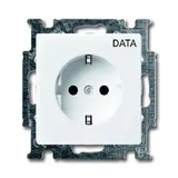 Basic 55 - Розетка 2P+E нем. стд.с маркировкой DATA (сл.кость)