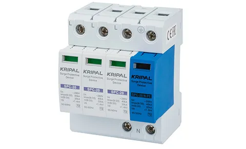 Разрядник SPC-20/280/3P+N, 3P+N, 280VAC, In=20kA(8/20µs), класс C, индикация, 4M