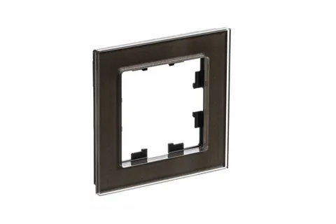 Рамка Systeme Electric AtlasDesign, 1-постовая, стекло мокко