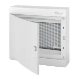 N2x18CW IT, Щит навесной мультимедийный, 2 ряда, белая дверца, IP40