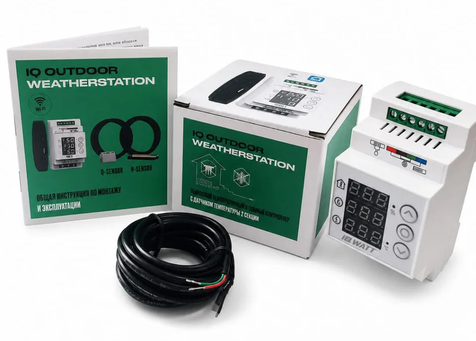 Метеостанция iQ OUTDOOR WEATHERSTATION Wi-Fi на DIN-рейку, 16 А