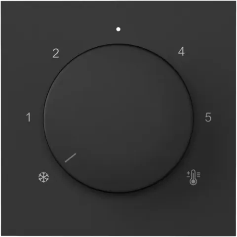 Накладка для регулятора тёплого пола DB23100, матовый карбон, серия A07