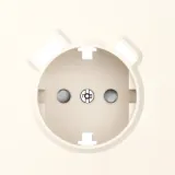 Накладка для розетки Schuko с зарядным устройством USB A+C, со шторками 16A 250В, матовый кремовый, серия S08
