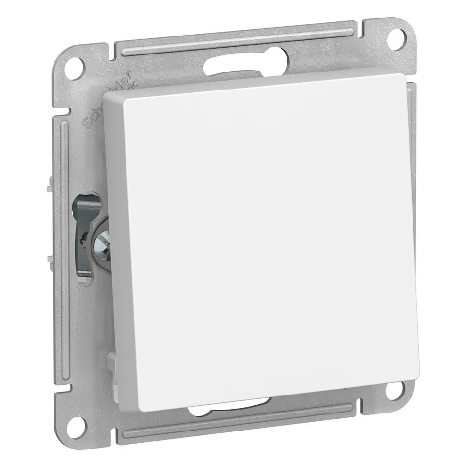Выключатель Systeme Electric AtlasDesign, 1-клавишный переключатель, схема 6, 10АХ, механизм, белый