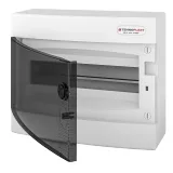 N12C, Щит навесной, 1 ряд, 12 мод., прозрач. дверца, IP40