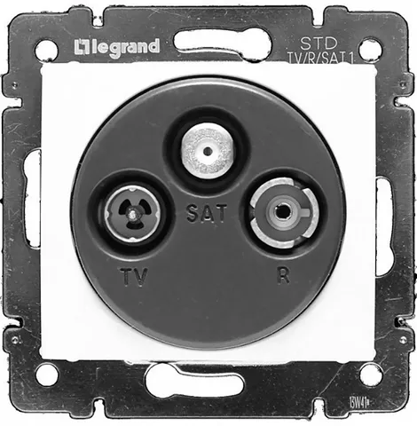 Valena - Розетка TV-RD-SAT-каб.сеть 2400MHz, < 1,5 дБ, белая