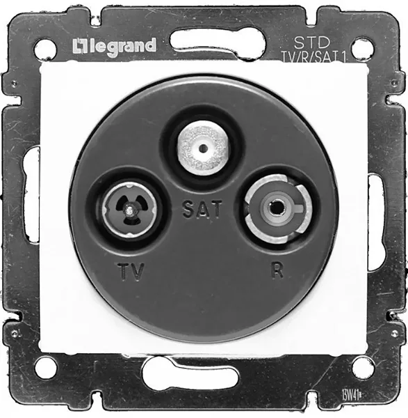 Valena - Розетка TV-RD-SAT-каб.сеть 2400MHz, < 1,5 дБ, белая