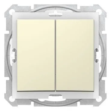Выключатель Schneider Electric Sedna, переключат 2-х клав. IP44 беж