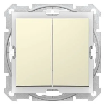 Выключатель Schneider Electric Sedna, переключат 2-х клав. IP44 беж