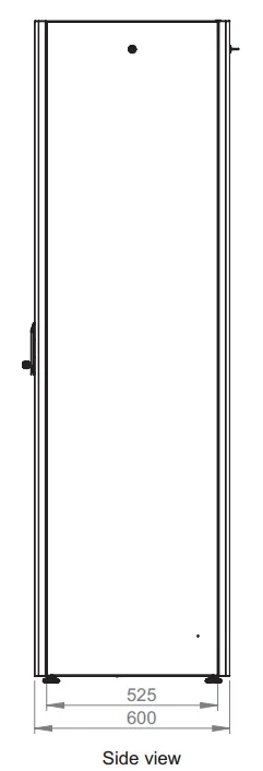 Щит телекоммуникационный 19", 42U, ВxШxГ 2010x600x600мм, DYNAmic Basic, напольный, перед. дверь стекло, задняя глухая металлич., черный