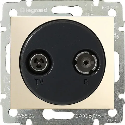 Valena - Розетка TV-RD для каб. сети 862MHz, сл.кость