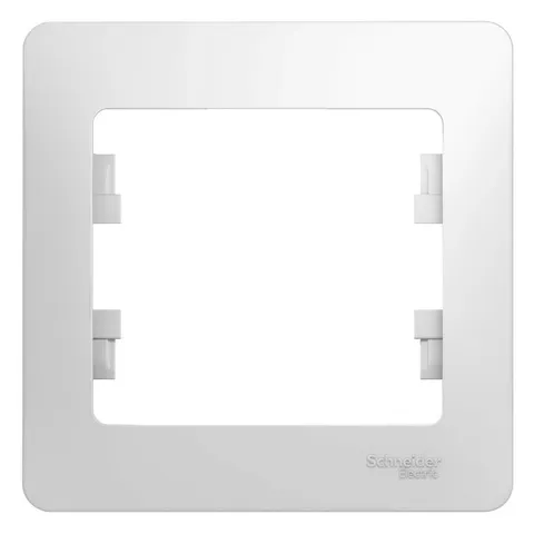 Рамка Systeme Electric Glossa, 1-постовая, белый