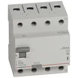 УЗО RX3, электромеханическое, 4P, 63A, 10kA, 30mA, тип A, 4M