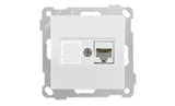 21 - Розетка 1хRJ-45 кат. 6 UTP, белая