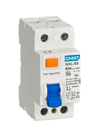 ВДТ (УЗО) NXL-63 2P 63А 100мА 6кА тип AC AX (R)
