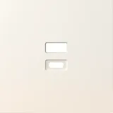 Накладка для розеток USB, матовый кремовый, серия S08