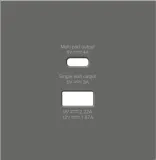 Накладка для розеток USB A+C, матовый шоколад, серия R98