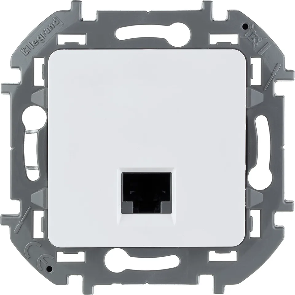 Inspiria - Розетка 1хRJ-45 UTP CAT6 (белый)