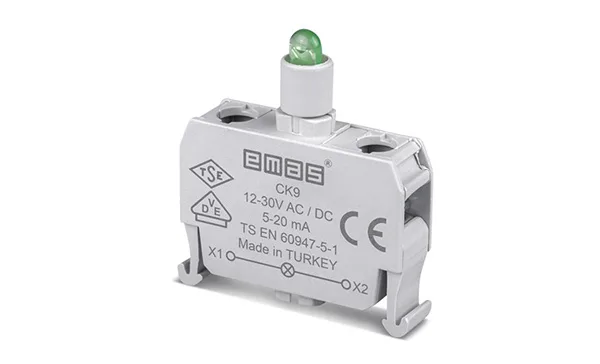 Блок индикатора, зеленый, LED, 12_30VAC/DC, монтаж в коробку, для CP/CM серий