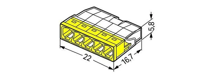 Соединительная клемма для распределительных коробок WAGO 2273-205