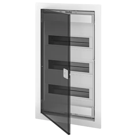 U36FS, Щит встраиваемый, 3 ряда, 36+6 мод., прозрач. дверца, IP40