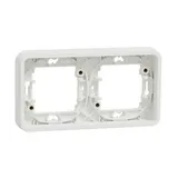 Рамка Schneider Electric Mureva, S, 2-постовая, горизонтальная, белый, IP55