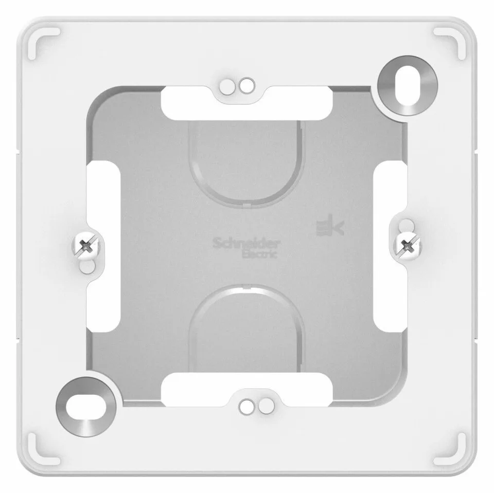 Коробка для открытой установки Systeme Electric Blanca, скрытой подъемная с возможностью соединения нескольких коробок, белый
