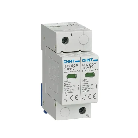 Ограничитель имп. перенапр. NU6-IIG 2Р In=15kA Uc=440B Im=40kA (R)