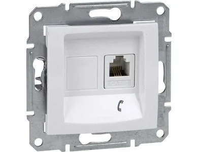 Розетка Schneider Electric Sedna, телеф., белый