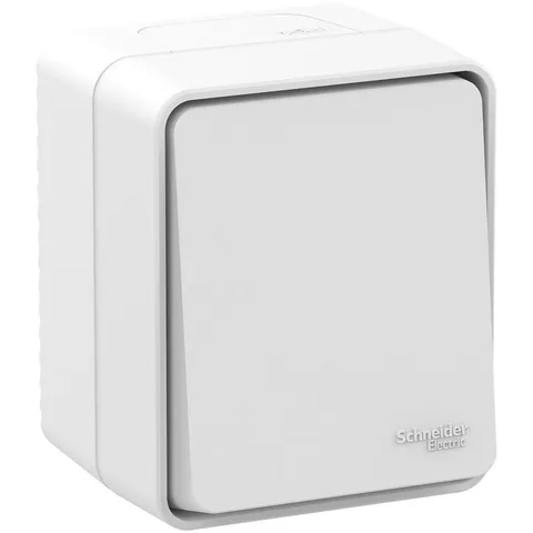 Выключатель Systeme Electric AtlasDesign, Profi54 открытой установки 1-клавишный переключатель 10 ах, белый, Россия