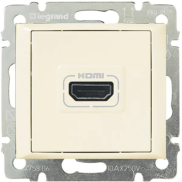 Valena - Розетка HDMI для аудио/видеоустройств, сл.кость