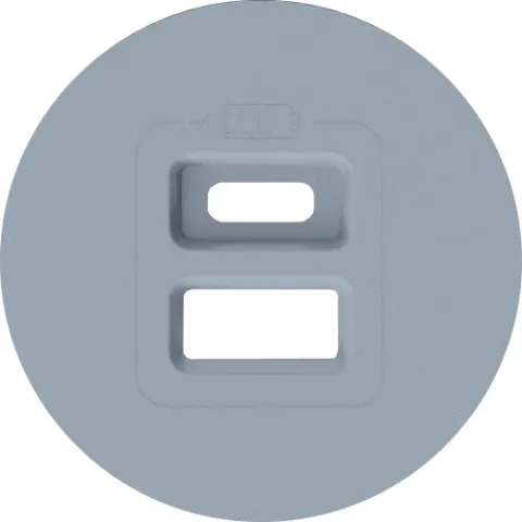 Накладка для розеток USB, матовый серый, серия D16