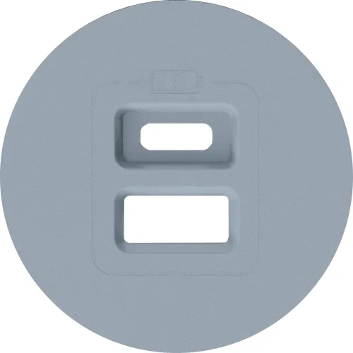Накладка для розеток USB, матовый серый, серия D16