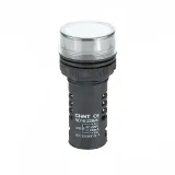 Индикатор ND16-22DS/4C белый, компактный, встр. конденсатор, IP65 АС380В (R)