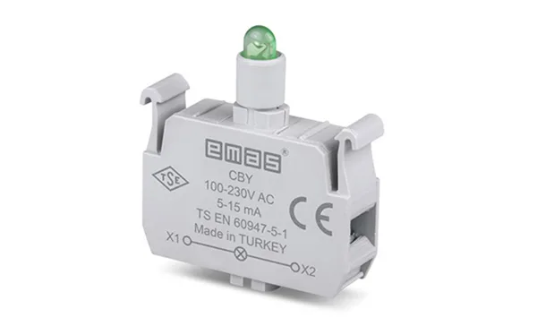 Блок индикатора, зеленый, LED, 100_230VAC, монтаж на адаптер, для CP/CM серий