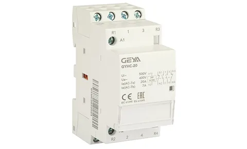 Контактор модульный GYHC-4P, 20A, 2NO+2NC, 24VAC/DC, 2M