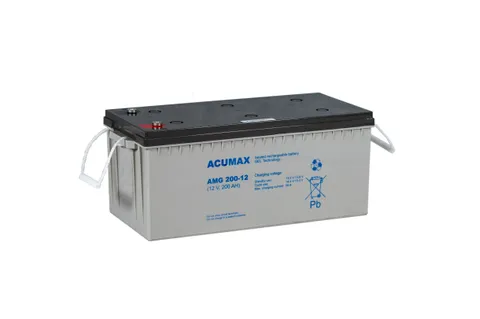 Батарея аккумуляторная Acumax AMG200-12, 12V/200Ah, 224x522x240 HxLxW, 63kg, 10-12лет