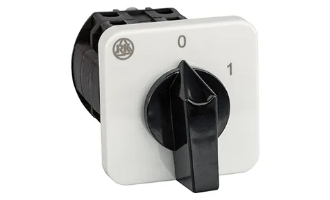 Переключатель BS 16 37 U, 7P, 20A, тип 0-1 (60°), 7NO на 1, 7.5kW(400VAC по АС-23), на дверь, фронт IP40