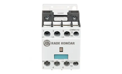 Контактор CNN 9 10 380/400V 50Hz, 3P, 9A/(25A по AC-1), 4.5kW(400VAC), 380/400VAC, 1NO